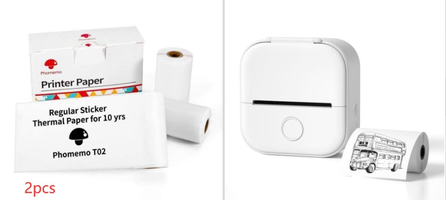 Portable Mini Thermal Label Printer Home Photo Printer Student Wrong Question Printer Bluetooth-compatible Mini Label Printer Price Tag Coffee Jasper
