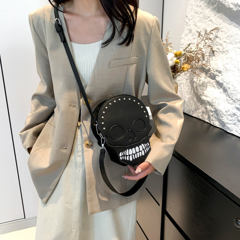 Halloween Skull Shoulder Bag Girls Funny Cute Messenger Bag Personality Creative Crossbody Bags For Women Bests Sale