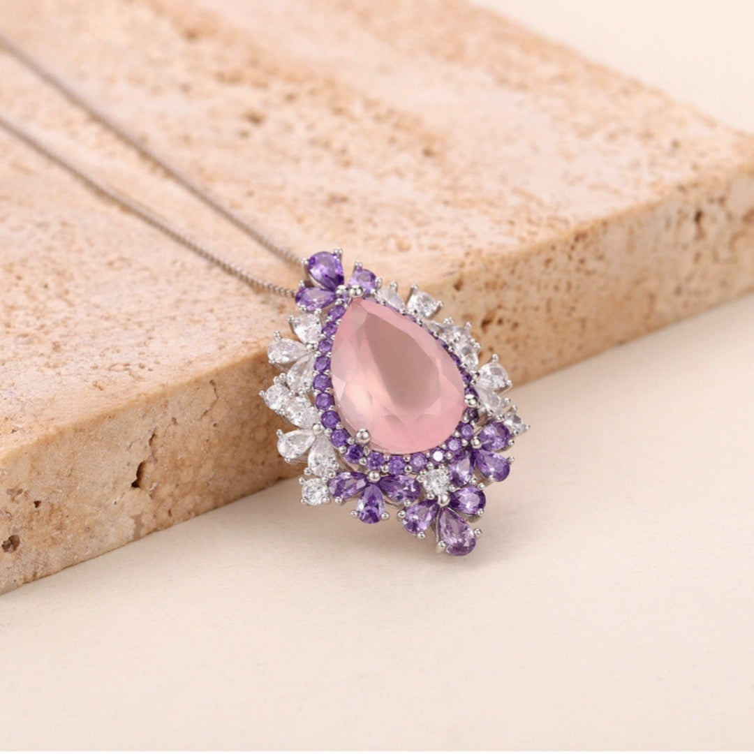 Women's All-match Natural Amethyst Pendant Necklace - Bests Sale