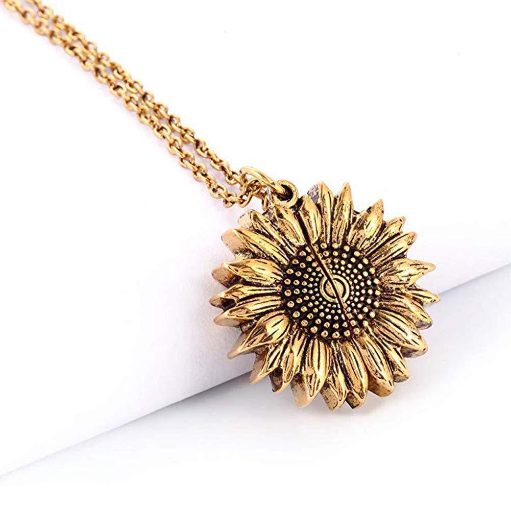 You Are My Sunshine Sunflower Necklace Women Men - Bests Sale