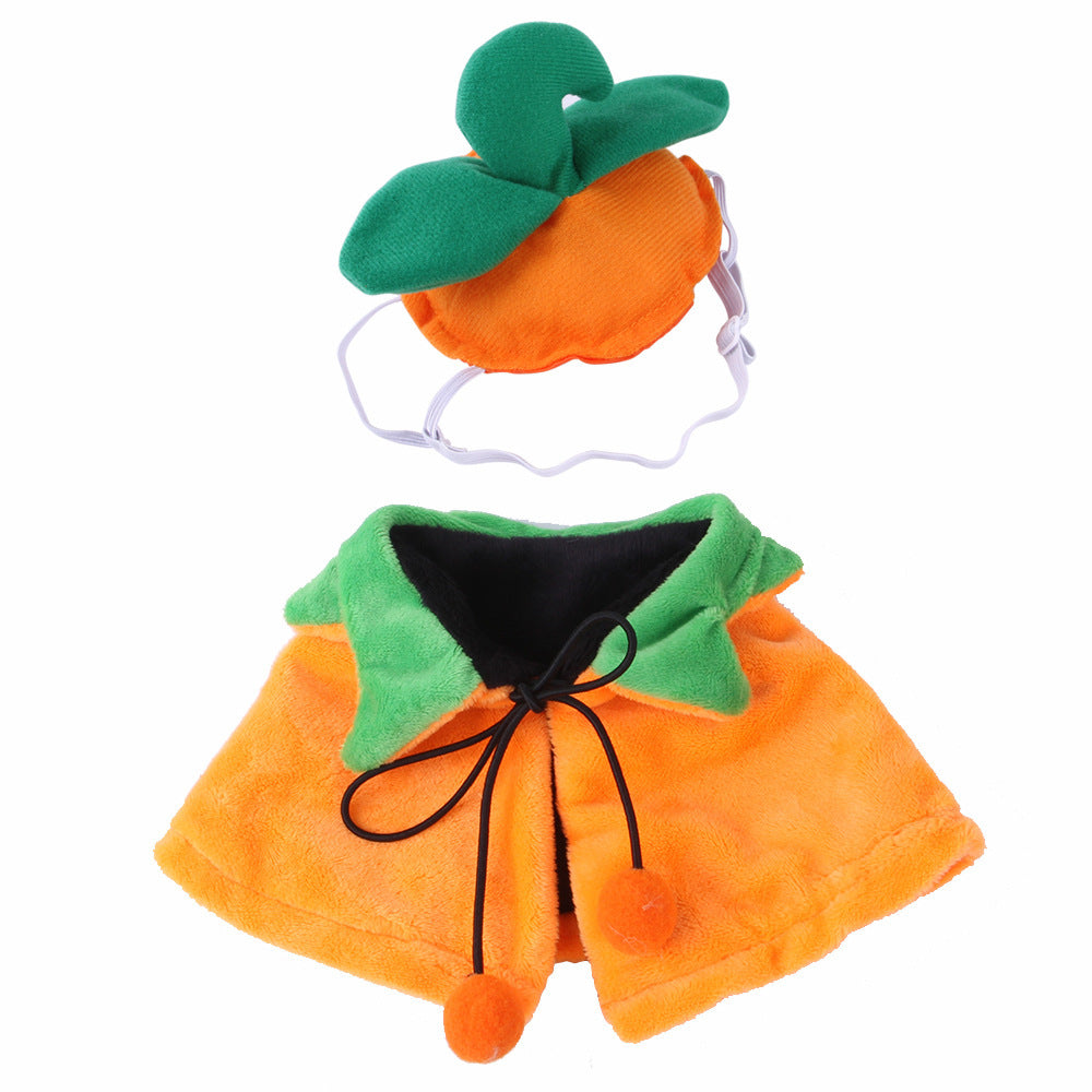 Halloween Pumpkin Double-sided Dog Cloak Cat Halloween Ornaments Bests Sale