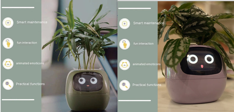 Smart Planter Endless Fun Over 49 Rich Expressions 7 Smart Sensors And AI Chips Make Raising Plants Easy And Fun Coffee Jasper
