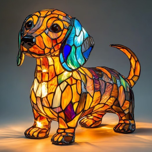 LED Small Night Lamp Art Animal Statue Creative Home Desktop Decoration Coffee Jasper