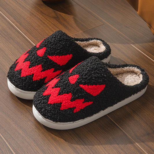 Halloween Towel Embroidery Couple Indoor Slippers Bests Sale