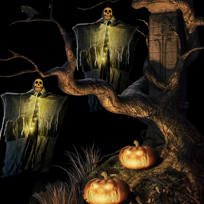 Halloween Decorations Horror Hanging Ghost Skull Skeleton Prop Perfect For Home Outdoor Yard Party Supplies Festival Decorations - Bests Sale