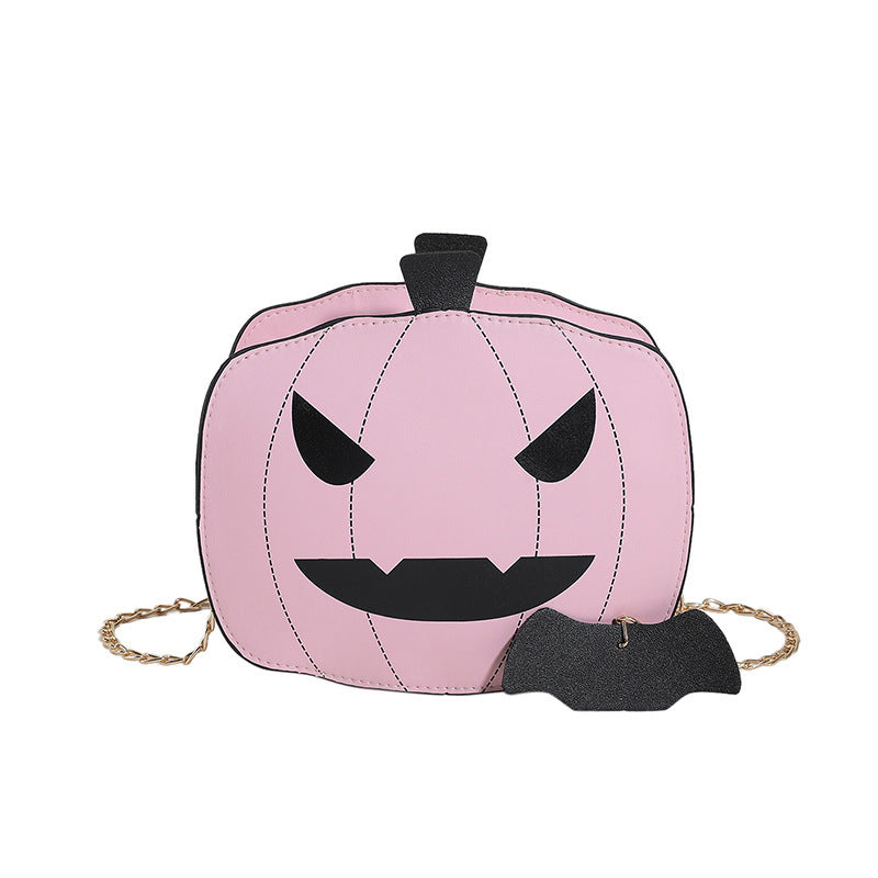 Halloween Cartoon Pumpkin Shoulder Bag For Girls Personality Funny Creative Chain Crossbody Bags Women Bests Sale
