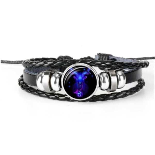 Zodiac Constellation Bracelet Braided Design Bracelet For Men Women Kids - Bests Sale