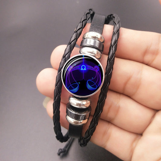 Zodiac Constellation Bracelet Braided Design Bracelet For Men Women Kids - Bests Sale