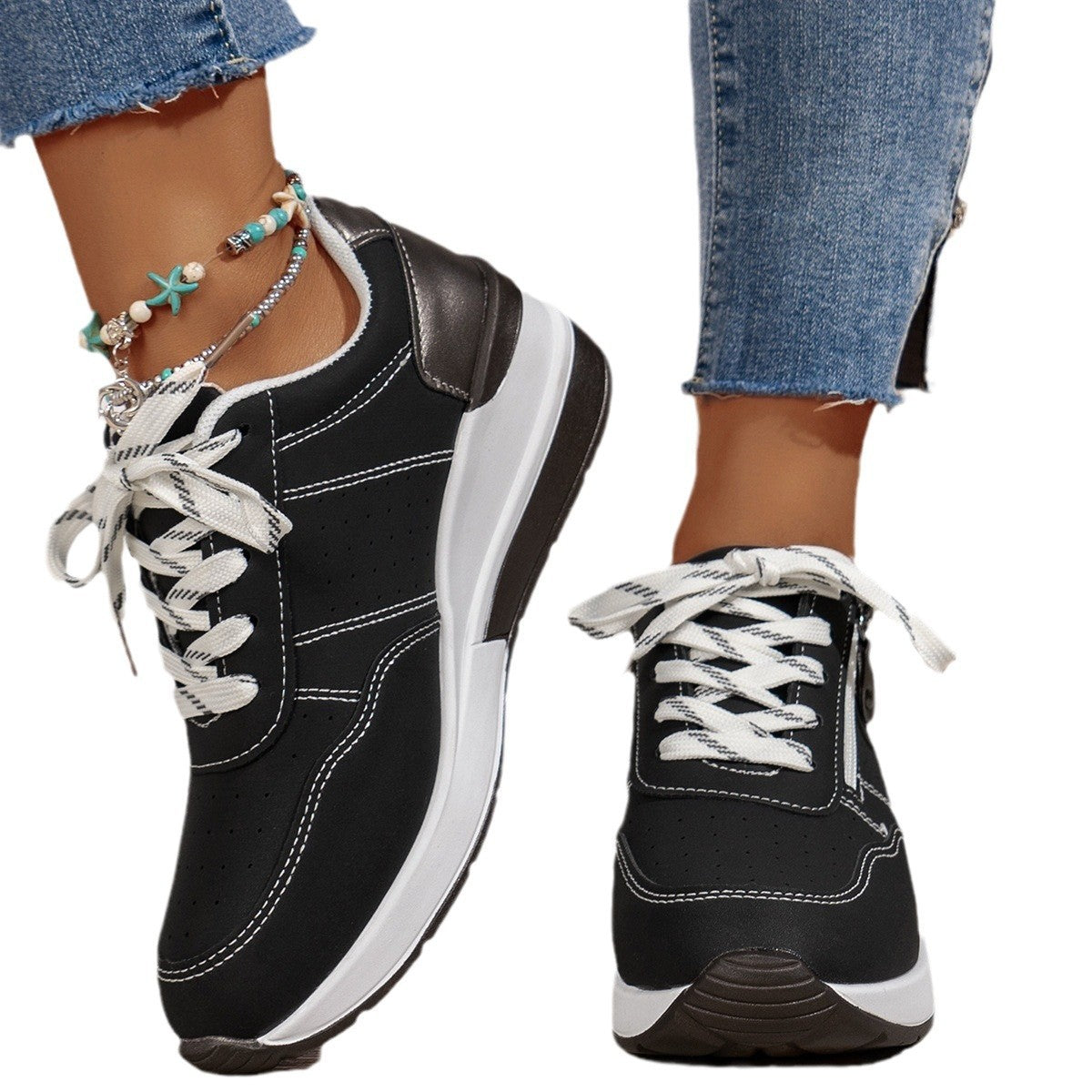 Casual Fashion All-matching Plus Size Sneakers - Bests Sale
