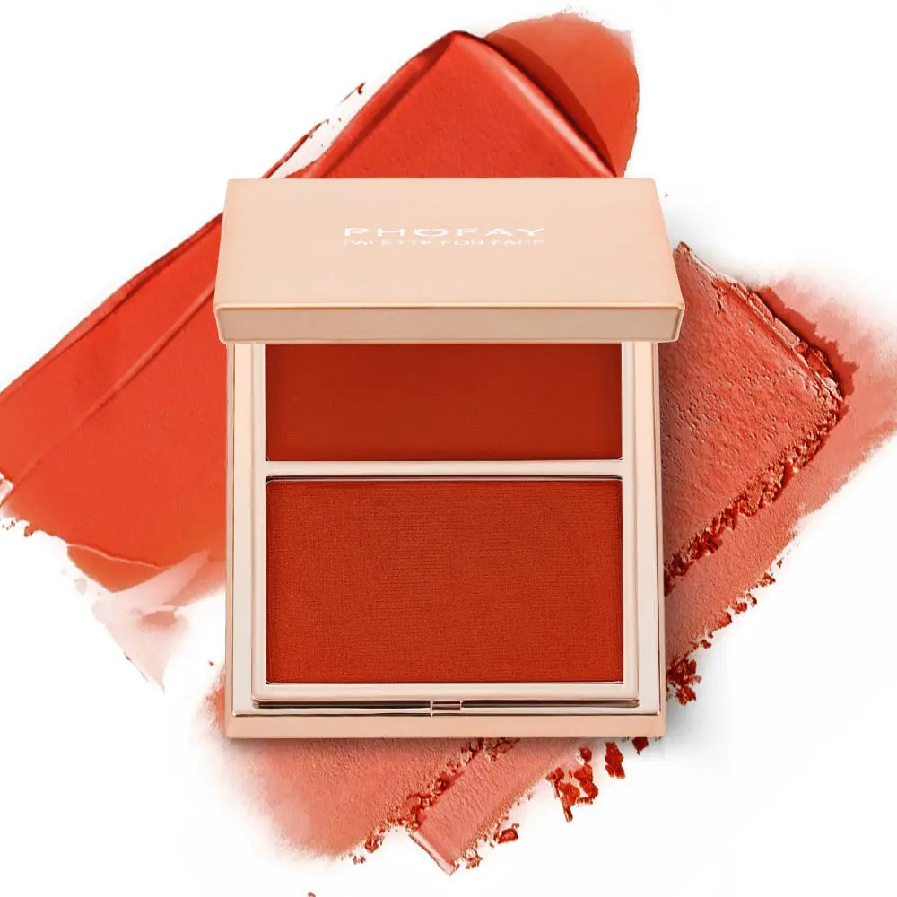 PHOFAY Double-Take Cream & Powder Blush Duo - Bests Sale