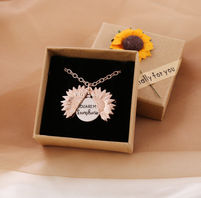 You Are My Sunshine Sunflower Necklace Women Men - Bests Sale