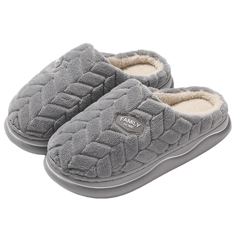 Thick Bottom Non-stinky Feet Home Indoor Non-slip Winter Fluffy Slippers - Bests Sale