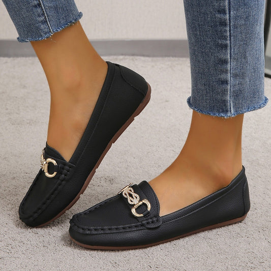 Women's Chain Slip-on Lofter Casual Outdoor Flat Shoes - Bests Sale