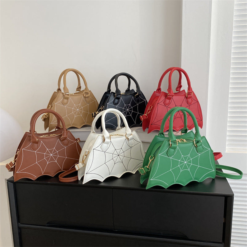 Halloween Spider Web Saddle Bags Fashion Personality Crossbody Shoulder Bag With Handle Women's Handbags Bests Sale