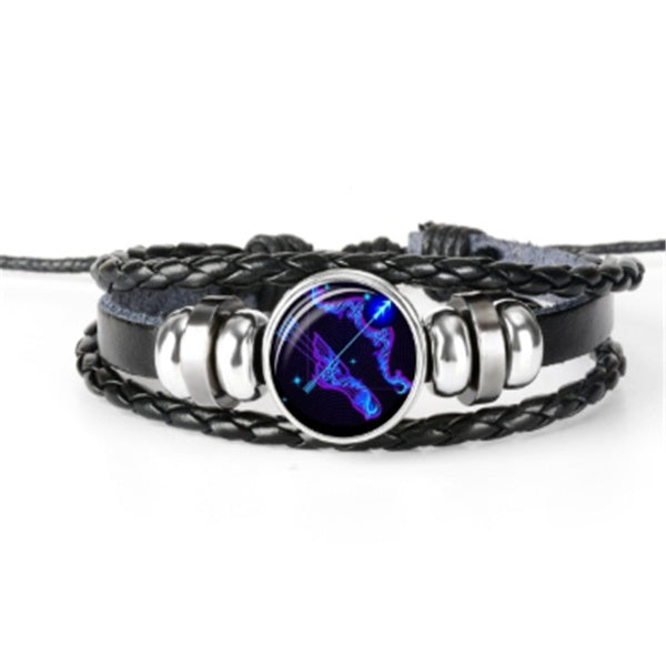 Zodiac Constellation Bracelet Braided Design Bracelet For Men Women Kids - Bests Sale