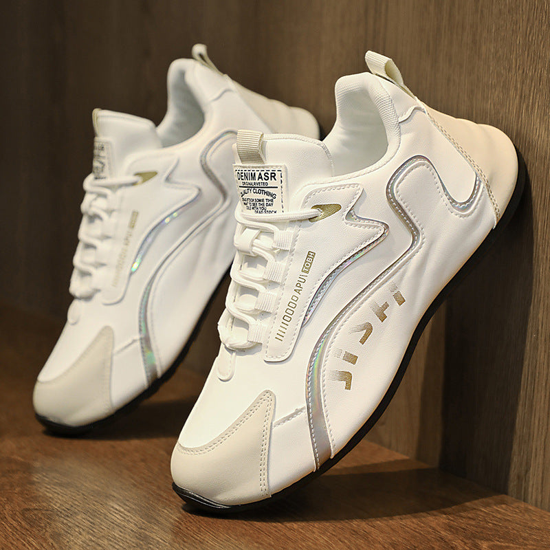 Fashion Colorblock Lace-up Sneakers For Men Breathable Low-top Dad Shoes Running Walking Sports Shoes - Bests Sale