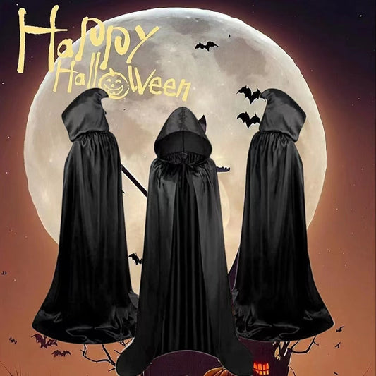 Halloween Cloak Costumes Wizard Cloak For Children Hooded Capes Mantle Black Party Decoration Bests Sale