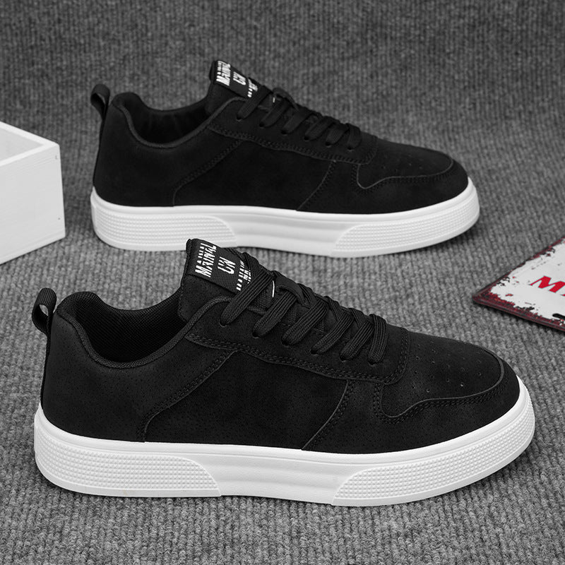 Men's Lace-up Flat Shoes Fashion Casual Round-toe Walking And Jogging Shoes Sneakers - Bests Sale