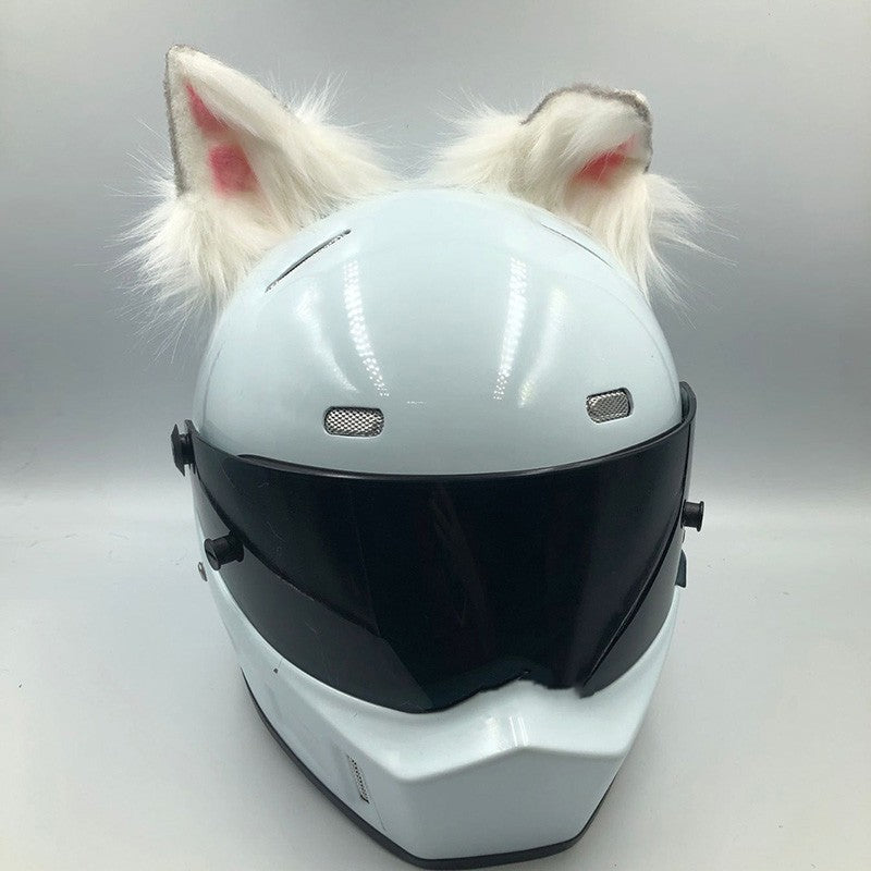 Helmet Ornaments Cat Ears Beast Ears Motorcycle Electric Bike Female - Bests Sale
