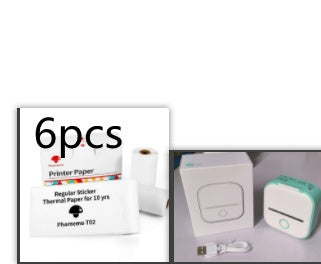 Portable Mini Thermal Label Printer Home Photo Printer Student Wrong Question Printer Bluetooth-compatible Mini Label Printer Price Tag Coffee Jasper