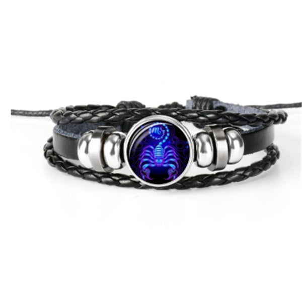 Zodiac Constellation Bracelet Braided Design Bracelet For Men Women Kids - Bests Sale