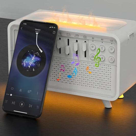 3 In 1 Bluetooth Speaker White Noise Sleep Night Light Humidifier All-in-one Machine Free Combination Of 8 Group Nature Sound Bests Sale