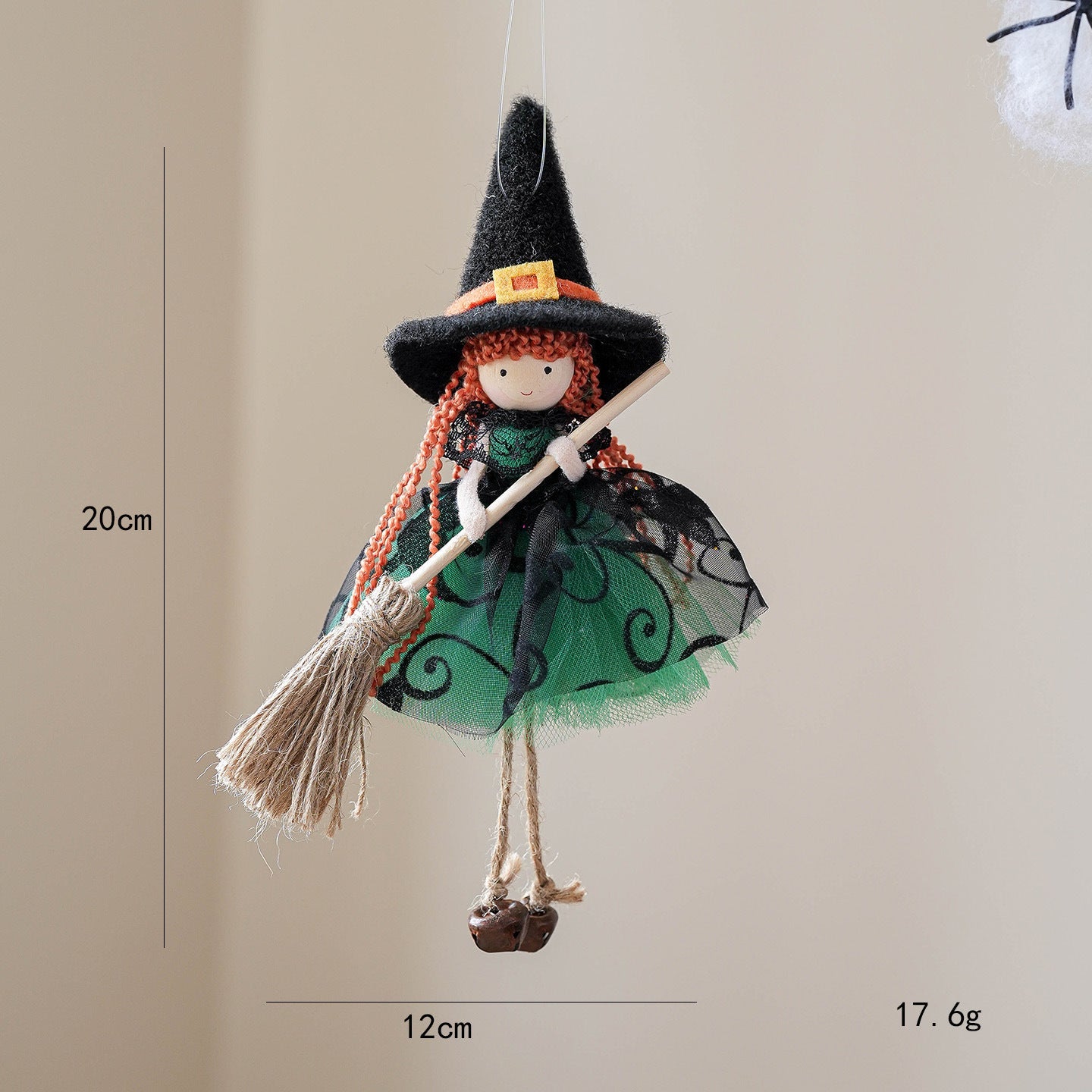 Halloween Mesh Broom Girl Angel Christmas Tree Pendant Bests Sale