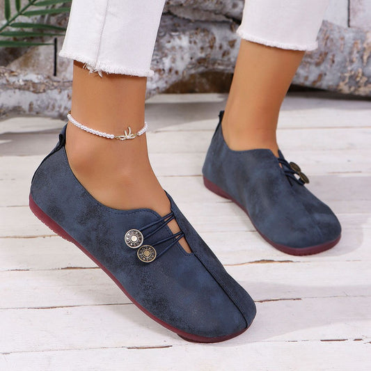 Ins Square Toe Slip-on Sandals Summer Fashion Soft Flat Shoes For Women - Bests Sale