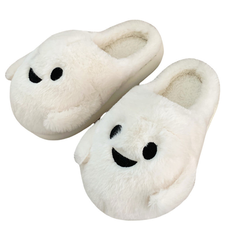 Couple Halloween Cute Little Ghost All-inclusive Cotton Slippers Bests Sale