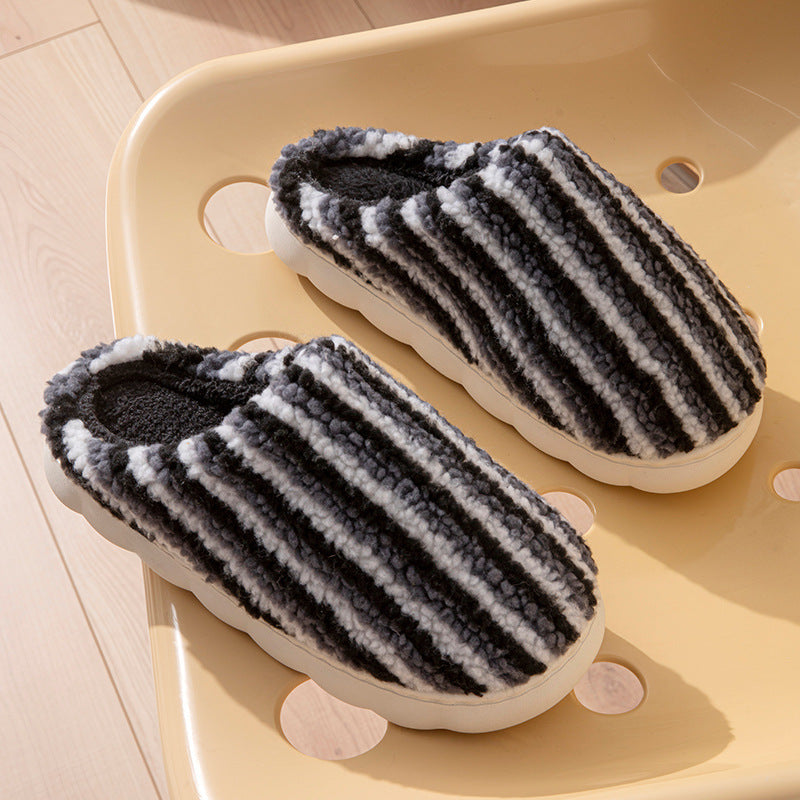 Cotton Slippers Non-slip Warm Platform Cotton Shoes - Bests Sale