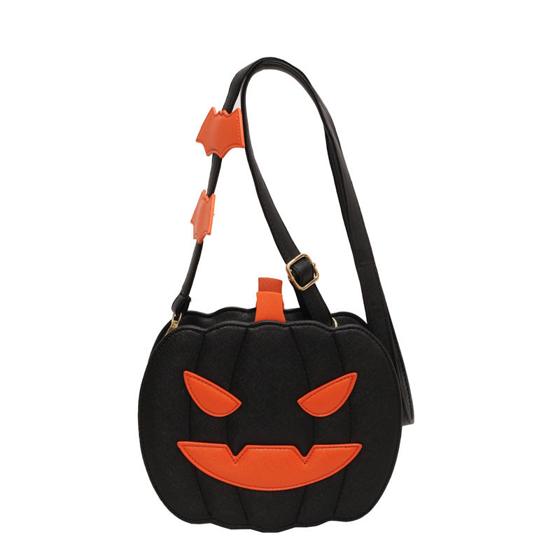 2023 Halloween Bags Funny Pumpkin Cartoon Shoulder Crossbody Bag With Bat Personalized Creative Female Bag Bests Sale