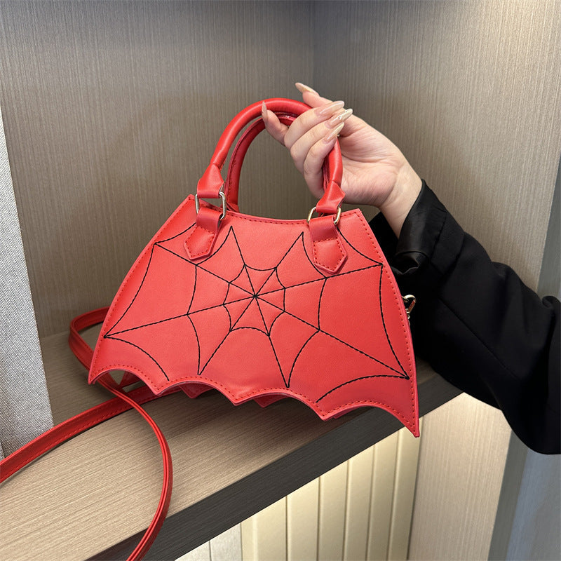Halloween Spider Web Saddle Bags Fashion Personality Crossbody Shoulder Bag With Handle Women's Handbags Bests Sale