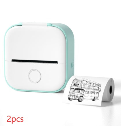 Portable Mini Thermal Label Printer Home Photo Printer Student Wrong Question Printer Bluetooth-compatible Mini Label Printer Price Tag Coffee Jasper