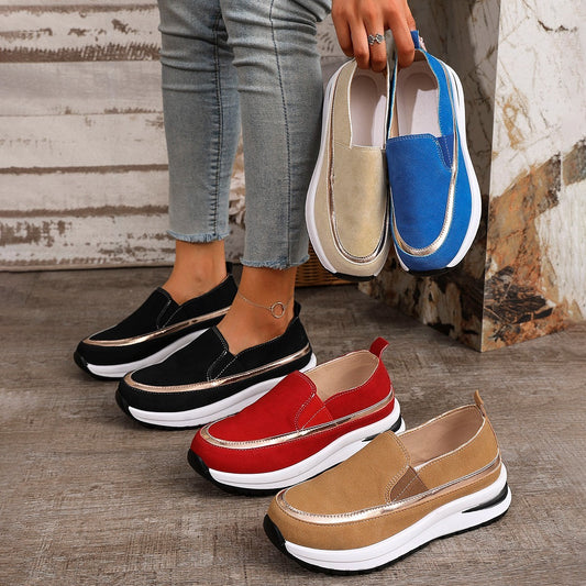 Autumn And Winter New Platform Soft Leather Soft Bottom Women's Shoes - Bests Sale