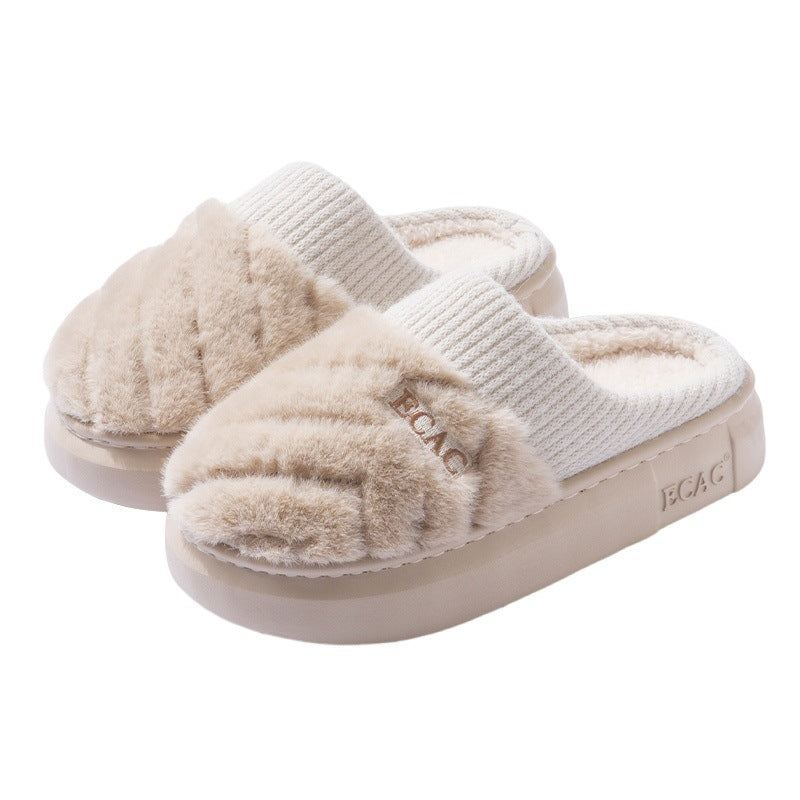 Women's Cotton Slippers Indoor Non-slip Thick-soled Cotton Slippers Cotton Slippers - Bests Sale