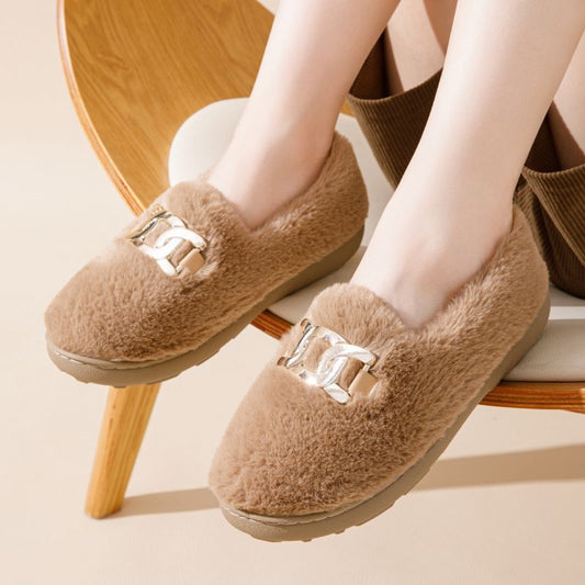 Fluffy Shoes Female All-matching Flat - Bests Sale