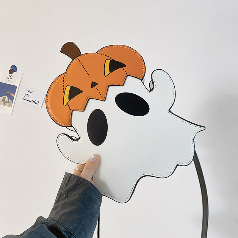 Halloween Shouder Bags Creative 3D Cartoon Pumpkin Ghost Design Cute Bags Women Cell Phone Purses Novelty Personalized Candy Crossbody Bags Bests Sale