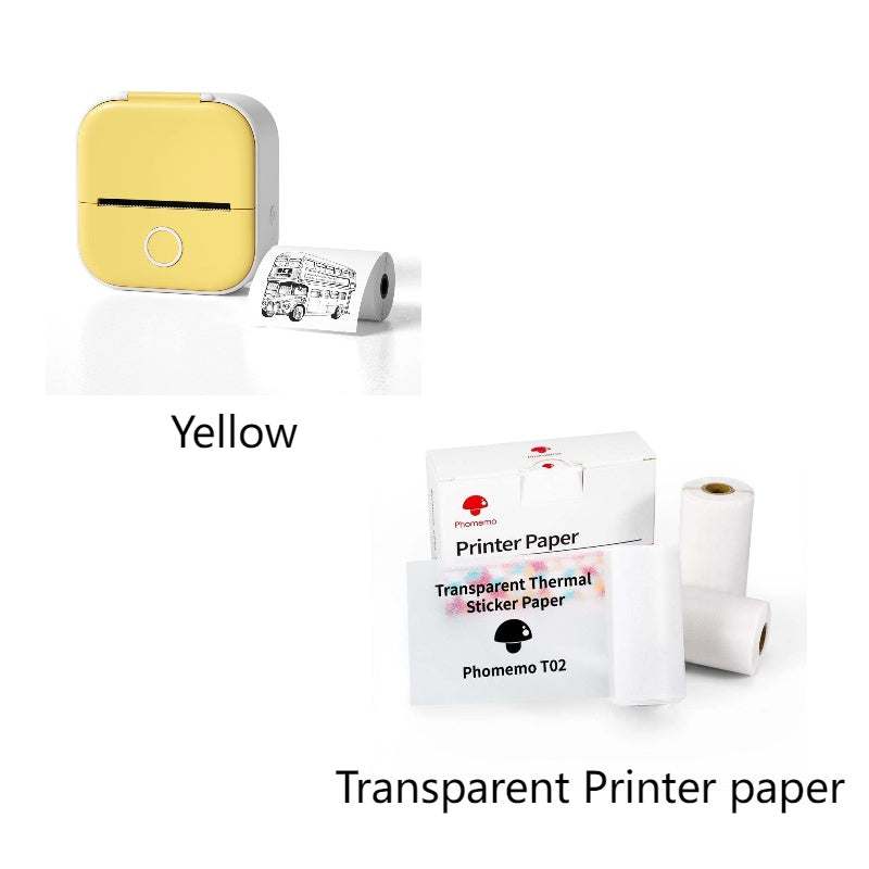 Portable Mini Thermal Label Printer Home Photo Printer Student Wrong Question Printer Bluetooth-compatible Mini Label Printer Price Tag Coffee Jasper