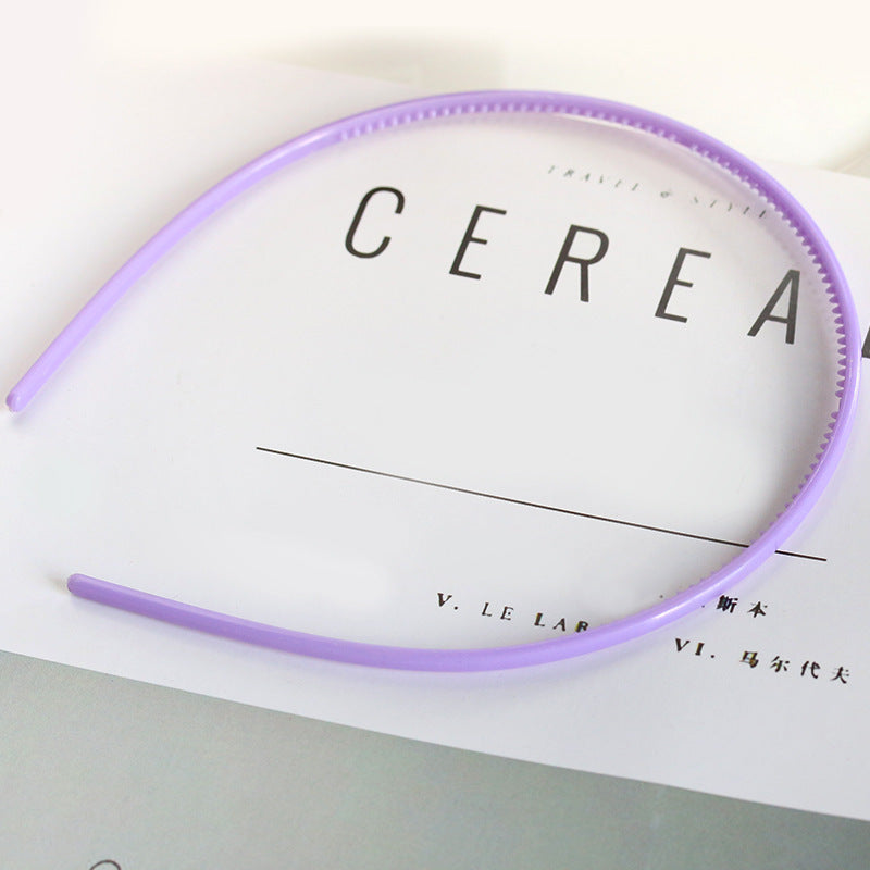 Fashion Candy Color Thin Hair Band  Plastic Acrylic Hairpin - Bests Sale