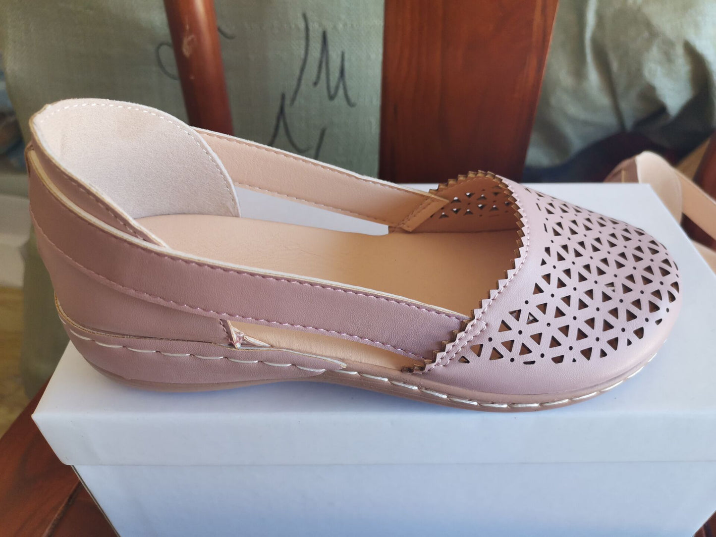 Round Toe Wedge Cross-border Large Size Flat Bottom Women's Sandals - Bests Sale