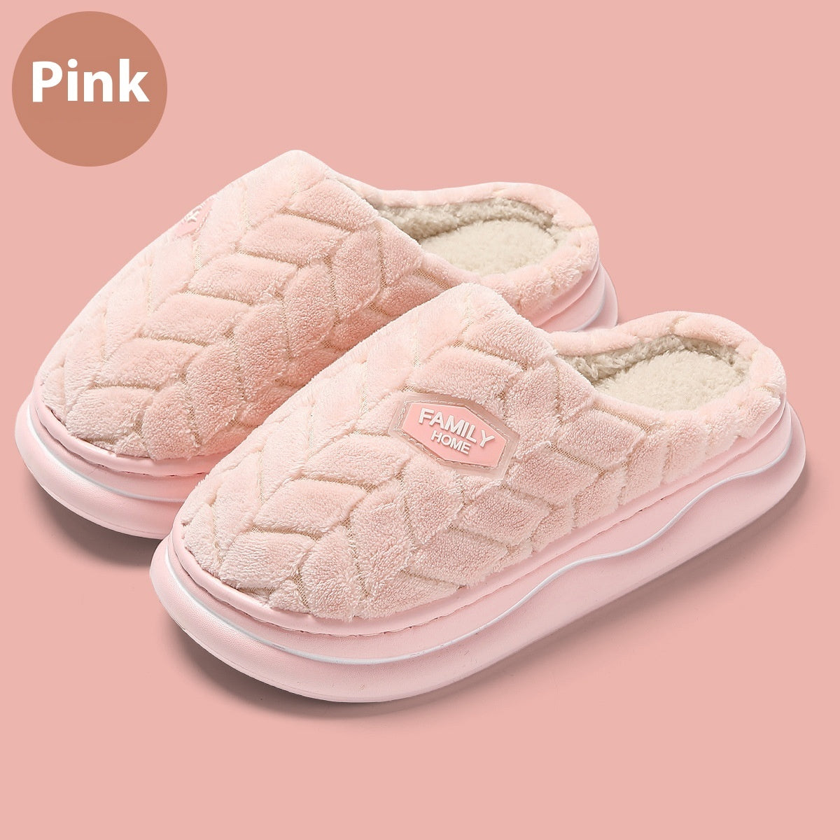 Thick Bottom Non-stinky Feet Home Indoor Non-slip Winter Fluffy Slippers - Bests Sale