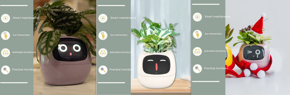 Smart Planter Endless Fun Over 49 Rich Expressions 7 Smart Sensors And AI Chips Make Raising Plants Easy And Fun Coffee Jasper