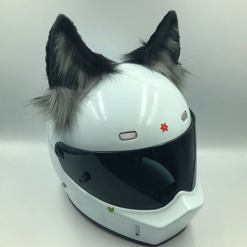Helmet Ornaments Cat Ears Beast Ears Motorcycle Electric Bike Female - Bests Sale