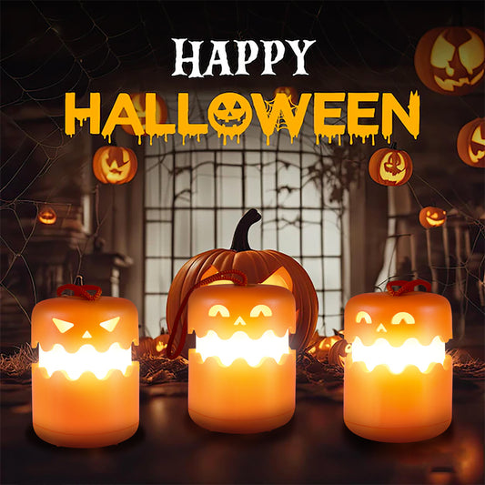 Halloween Pumpkin Lamp Foldable Portable Small Night Lamp - Bests Sale
