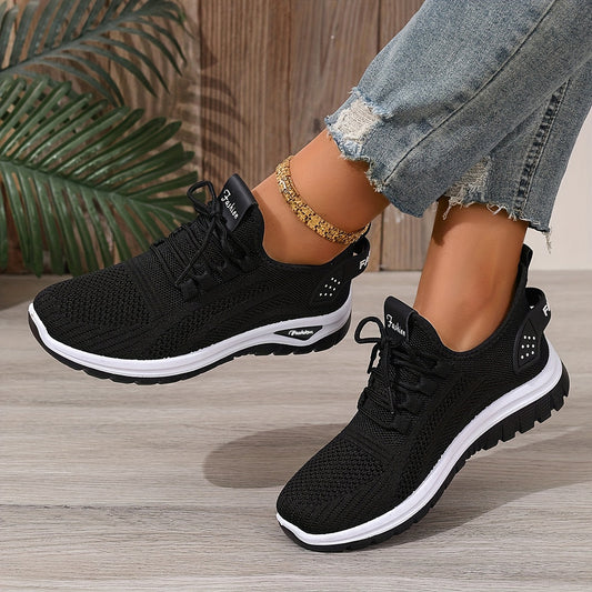 Flying Woven Shoes Women's Fashion Casual Mesh Sneaker - Bests Sale