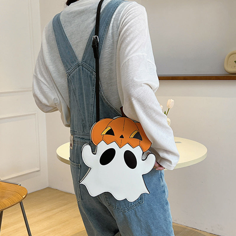 Halloween Shouder Bags Creative 3D Cartoon Pumpkin Ghost Design Cute Bags Women Cell Phone Purses Novelty Personalized Candy Crossbody Bags Bests Sale