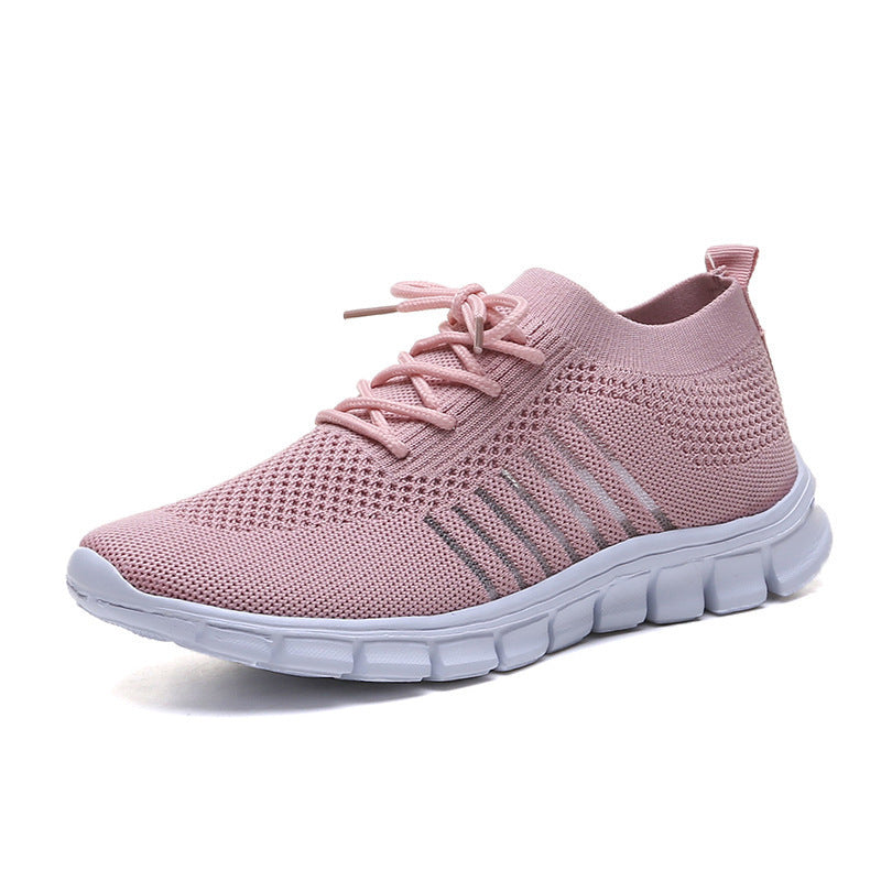 Flying Woven Mesh Women's Shoes Breathable Sneakers - Bests Sale