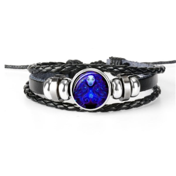 Zodiac Constellation Bracelet Braided Design Bracelet For Men Women Kids - Bests Sale