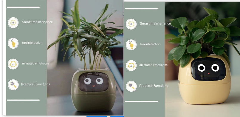 Smart Planter Endless Fun Over 49 Rich Expressions 7 Smart Sensors And AI Chips Make Raising Plants Easy And Fun Coffee Jasper