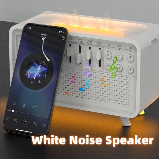 3 In 1 Bluetooth Speaker White Noise Sleep Night Light Humidifier All-in-one Machine Free Combination Of 8 Group Nature Sound Bests Sale